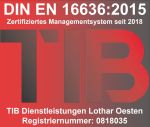 TIB Zertifikat : 
